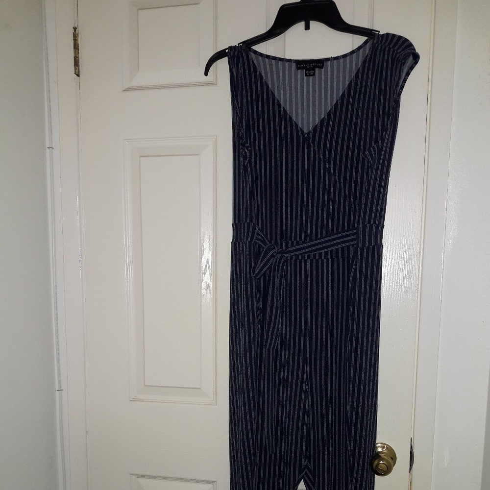 Blue jumpsuit